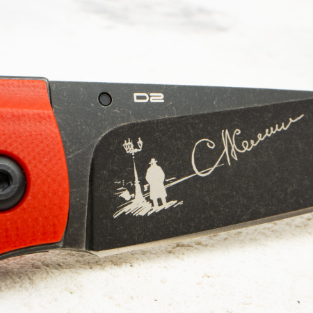 Mr.Blade Shot, D2, Black Stonewash, G10 Red