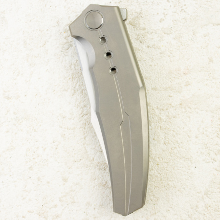 Нож WE Knife Kyklos, Satin, M390, Gray Titanium Handle, WE23086-4 Нож WE Knife Kyklos, Satin, M390, Gray Titanium Handle, WE23086-4