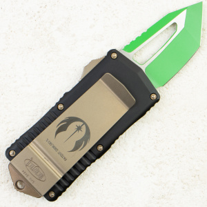 Нож Microtech Exocet, Green Standart, CTS-204P, Aluminum Black, 158-1 JM Нож Microtech Exocet, Green Standart, CTS-204P, Aluminum Black, 158-1 JM
