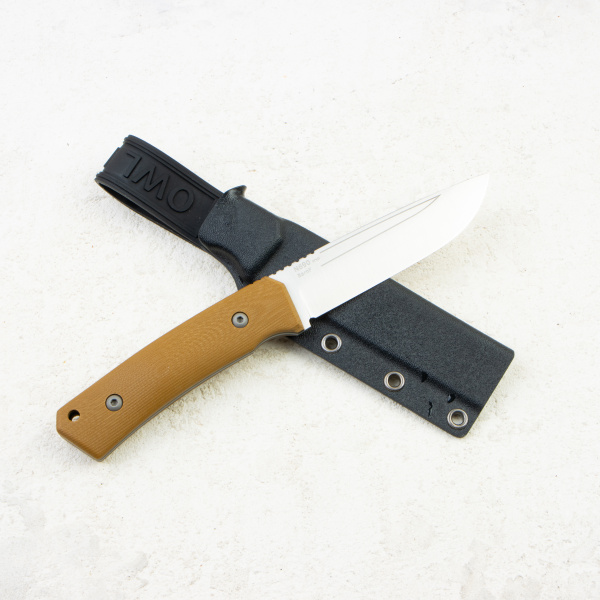 Нож OWL Barn F, N690 Cryo, G10 Sand, Kydex