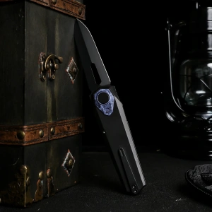 Нож Remette Infinite Power, M390, Titanium Black/Blue Handle, RTIP-D