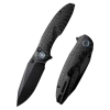 Нож Remette Cool Whale, Blackwashed 14C28N, G10 Black Handle, RTCL-GN2