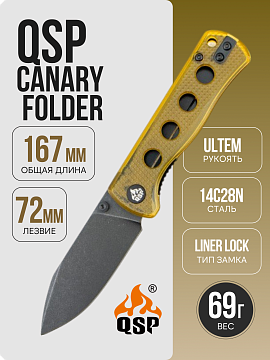 QSP Canary Folder, 14C28N, Ultem Handle, QS150-J2 · QS150-J2