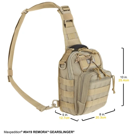 Тактический рюкзак MAXPEDITION Remora Gearslinger 5,2L, Khaki, 0419K