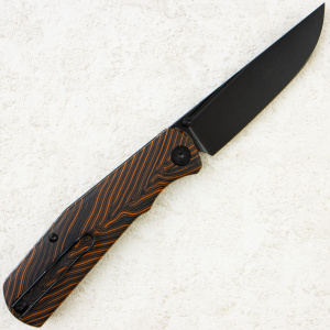 Нож Petrified Fish Lis, Black Stonewash, 10Cr15CoMov, G-Mascus Orange Handle, PFP14ODMDW Нож Petrified Fish Lis, Black Stonewash, 10Cr15CoMov, G-Mascus Orange Handle, PFP14ODMDW