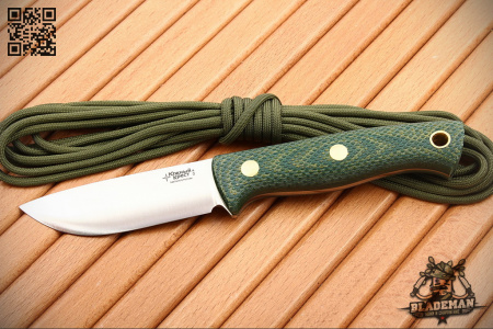 Южный Крест Caribou, D2, Конвекс, Микарта жёлто-зеленая, Насечка - купить в интернет-магазине Blademan