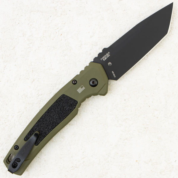 Нож Kershaw Auto Launch 16, CPM M4, Aluminum Black/Olive Handle, KS7105OLBLK