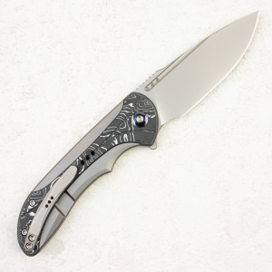 Нож WE Knife Equivik Flipper Knife, CPM 20CV, Titanium & Carbon Fiber Handle, WE23020-1 Нож WE Knife Equivik Flipper Knife, CPM 20CV, Titanium & Carbon Fiber Handle, WE23020-1