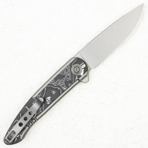 Нож WE Knife Smooth Sentinel, 20CV, Titanium/Carbon+Aluminum Foil - складной туристические ножи из стали Нож WE Knife Smooth Sentinel, 20CV, Titanium/Carbon+Aluminum Foil - складной туристические ножи из стали