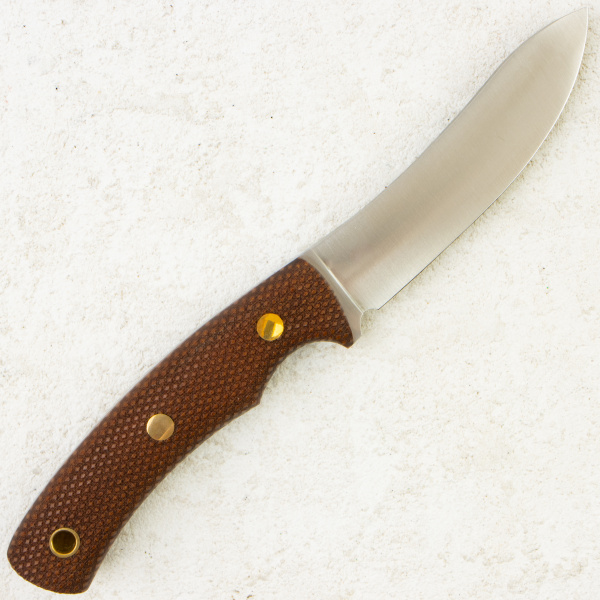Нож Южный Крест Траппер, CPR, Convex, Micarta Coyote, Насечка, 255