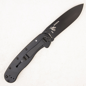 Нож ESEE Avispa, D2, Full Black - складной туристические ножи из стали Нож ESEE Avispa, D2, Full Black - складной туристические ножи из стали