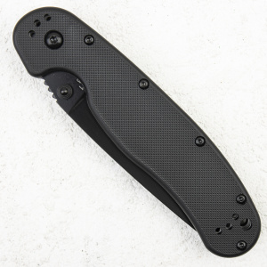 Нож Ontario Rat 1, AUS-8, Black, Black Nylon, 8846BP - складной туристические ножи из стали Нож Ontario Rat 1, AUS-8, Black, Black Nylon, 8846BP - складной туристические ножи из стали