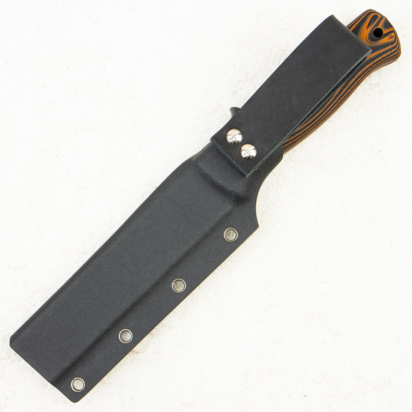 Нож OWL Otus F, N690, G10 Black / Orange, Kydex, OWL-1241111131
