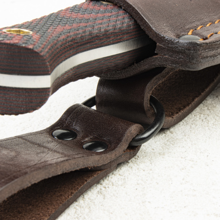 Нож Южный Крест Кедр, N690, Микарта Красно-Черная, Конвекс - купить в интернет-магазине Blademan