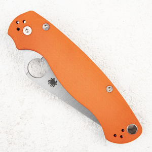 Нож Spyderco Paramilitary 2, CPM-REX 45, G10 Orange/OD Green, Exclusive, C81GPOROD2 Нож Spyderco Paramilitary 2, CPM-REX 45, G10 Orange/OD Green, Exclusive, C81GPOROD2
