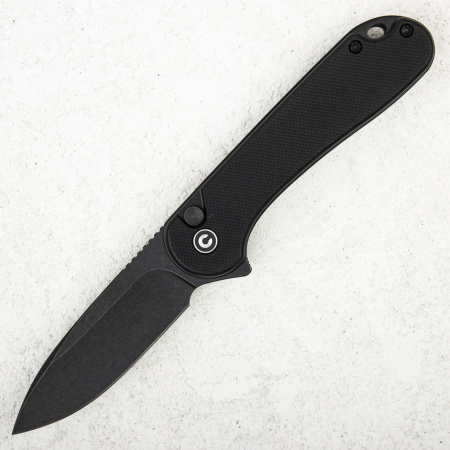 Нож CIVIVI Elementum 2 Button Lock, Nitro-V Black, G10 Black