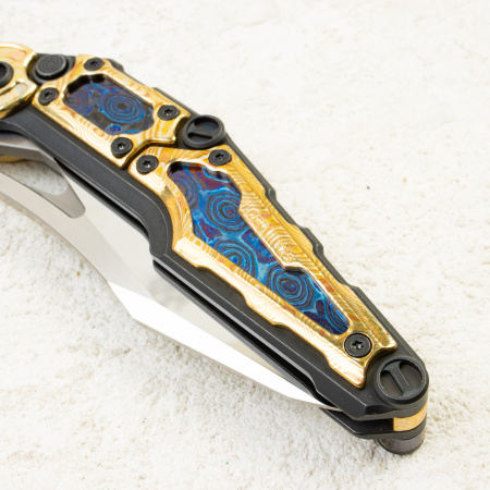 Нож NOC Knives MT-32, Mirror M390, Copper Damascus (Mokume) Handle, MT-3204 Нож NOC Knives MT-32, Mirror M390, Copper Damascus (Mokume) Handle, MT-3204