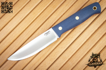 Нож Южный Крест Модель X M, N690, Конвекс, Микарта Синяя, Насечка - купить в интернет-магазине Blademan
