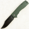Нож Petrified Fish Victor, К110, Black Stonewashed, Micarta Green Handle, PFP03GRMW