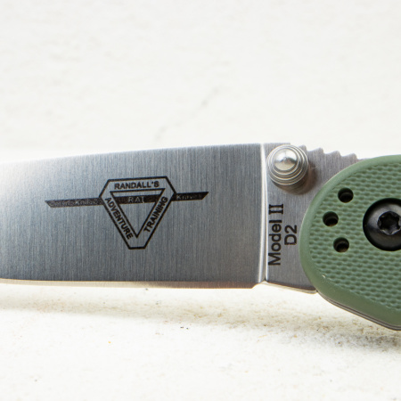 Нож Ontario Rat 2, D2 Tool Steel, Olive GRN Handle, 8828OD