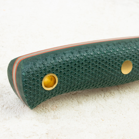 Нож Южный Крест Рыбацкий М, Elmax, Micarta Emerald, Насечка