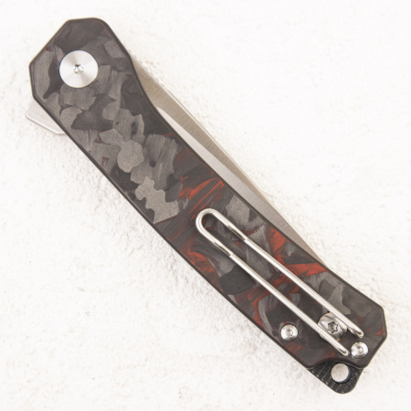 Нож QSP Osprey, 14C28N, G10/Shredded Carbon Red - купить в интернет-магазине Blademan