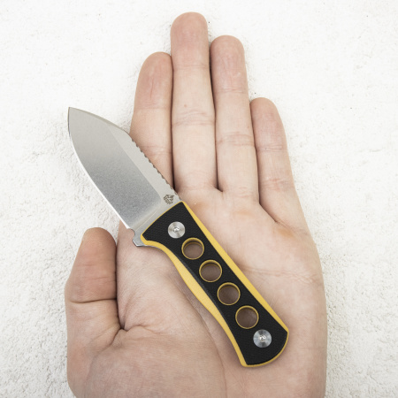 Нож QSP Canary, 14C28N, G10 Black/Yellow