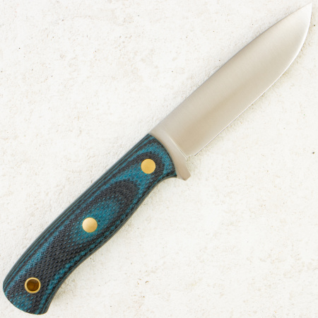 Нож Южный Крест Скаут L, VG10, Convex, Micarta Black/Blue, Насечка