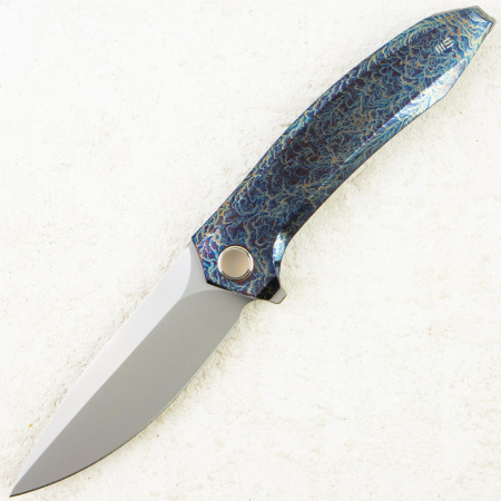 Нож WE Knife Acuminal, Bead Blasted Vanax, Titanium Flamed Handle, WE23070-4