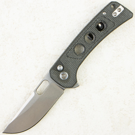 Нож QSP Unicorn, Stonewashed 14C28N, Micarta Dark Brown, QS156-A1