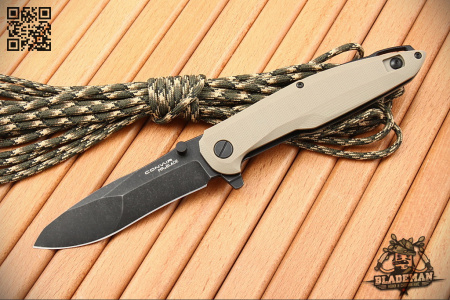 Нож Mr.Blade Convair, D2 Black Stonewash, G10 Tan - купить в интернет-магазине Blademan