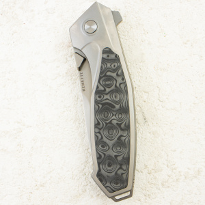 Нож Remette Kingfisher, M390, Titanium/Carbon Gray Handle, RTKF4 Нож Remette Kingfisher, M390, Titanium/Carbon Gray Handle, RTKF4