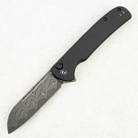 Нож CIVIVI Chevalier II Flipper & Button Lock,  Damasteel, Black Aluminum Handle, C20022B-DS1 Нож CIVIVI Chevalier II Flipper & Button Lock,  Damasteel, Black Aluminum Handle, C20022B-DS1 - купить в интернет-магазине Blademan