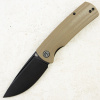Нож Petrified Fish Beluga, K110, Black Stonewashed, Khaki Micarta Handle, PFP01KAMW Нож Petrified Fish Beluga, K110, Black Stonewashed, Khaki Micarta Handle, PFP01KAMW