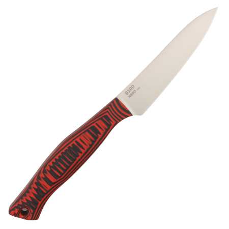 Нож овощной OWL S100 F, N690 Cryo, G10 Black/Red, Kydex
