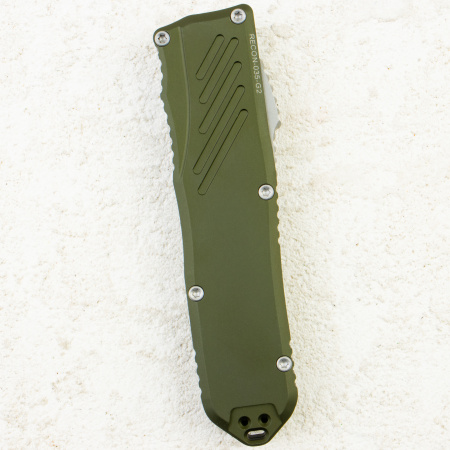 Нож Guardian Tactical Recon-035 G2, Stonewash, MagnaCut, Aluminum OD Green Handle, 98511