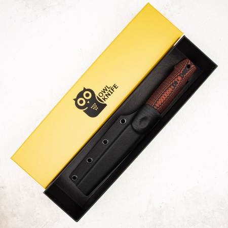 Нож OWL North F, M390 Cryo, G10 Black/Red, Kydex - купить в интернет-магазине Blademan