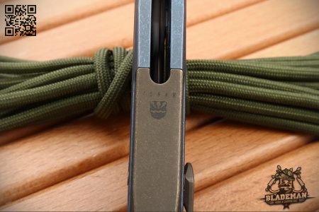 WE Knife Arrakis 906E, Bohler M390, Blue/Brown 6AL4V Titanium - купить в интернет-магазине Blademan