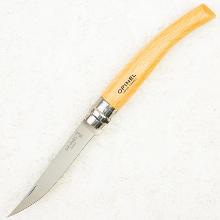 Нож филейный Opinel №10, 12C27, Beech Wood, 517