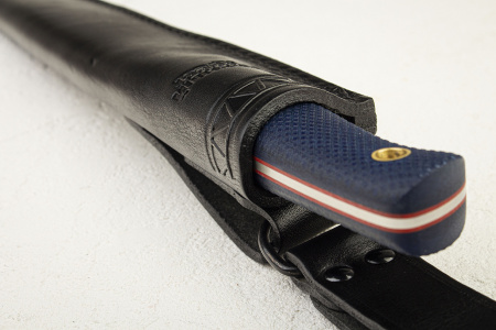 Нож Южный Крест Рыбацкий М, N690, Микарта синяя - купить в интернет-магазине Blademan