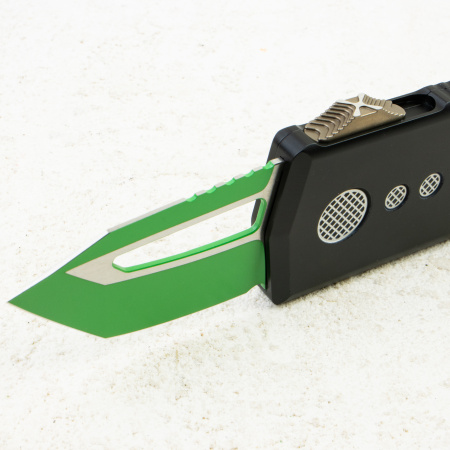 Нож Microtech Exocet, Green Standart, CTS-204P, Aluminum Black, 158-1 JM Нож Microtech Exocet, Green Standart, CTS-204P, Aluminum Black, 158-1 JM