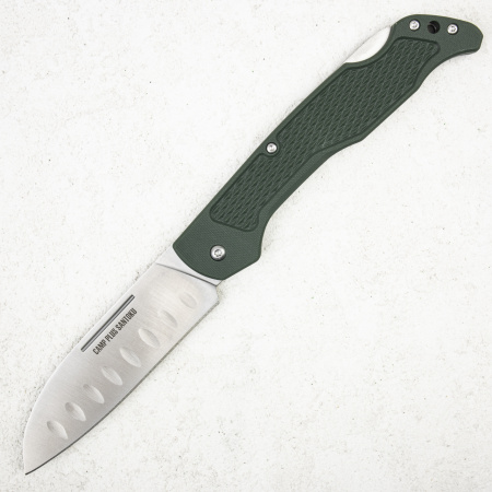 Нож Ontario Camp Plus Santoku, 43051, Stainless, Green