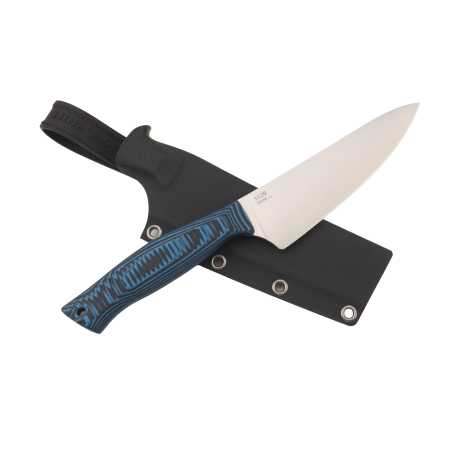 Нож OWL S120 F, N690 Cryo, G10 Black/Blue Handle, Kydex