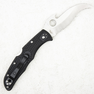 Нож Spyderco Matriarch 2 Emerson, 12SBK2W, VG-10 Full Serrated, FRN Black, C12SBK2W Нож Spyderco Matriarch 2 Emerson, 12SBK2W, VG-10 Full Serrated, FRN Black, C12SBK2W