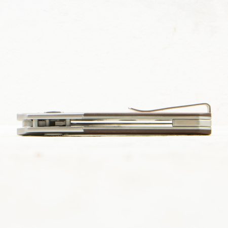 Нож QSP Vault, Stonewash-Satin 14C28N, Silver Aluminium Bolster/Micarta, QS157-D1