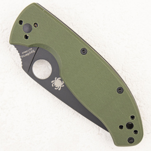 Нож Spyderco Tenacious, 122GPBGR, Black Blade, Green - складной туристические ножи из стали Нож Spyderco Tenacious, 122GPBGR, Black Blade, Green - складной туристические ножи из стали