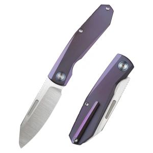 Нож Remette Squirrel, M390, Titanium Blue Handle, RTDP-C