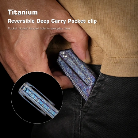 Нож Remette Infinite Power, M390, Titanium Fired Handle, RTIP-M