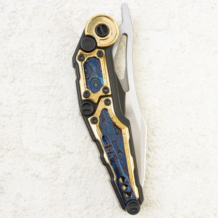Нож NOC Knives MT-32, Mirror M390, Copper Damascus (Mokume) Handle, MT-3204 Нож NOC Knives MT-32, Mirror M390, Copper Damascus (Mokume) Handle, MT-3204
