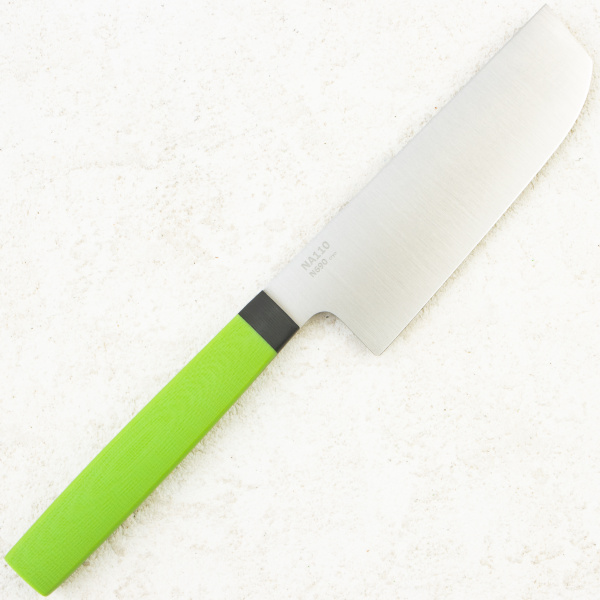 Нож мини Накири OWL NA110 F, N690 Cryo, G10 Green Handle